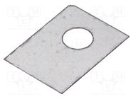 Heat transfer pad: mica; SOT32; 0.4K/W; L: 11mm; W: 8mm; Thk: 0.05mm FISCHER ELEKTRONIK