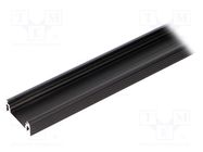 Profiles for LED modules; black; L: 2m; SURFACE14; aluminium TOPMET