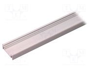 Profiles for LED modules; white; L: 1m; SURFACE14; aluminium TOPMET