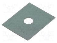 Heat transfer pad: silicone; TO126; 0.45K/W; L: 11mm; W: 9mm; 6.5kV 