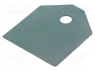 Heat transfer pad: silicone; TOP3; 0.4K/W; L: 20.5mm; W: 17.5mm 