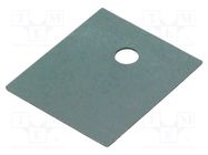 Heat transfer pad: silicone; TOP3/1; 0.4K/W; L: 20.5mm; W: 17.5mm 