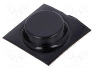 Self-adhesive foot; Ø: 12.7mm; H: 3.5mm; black MENTOR