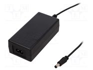 Power supply: switching; 12VDC; 5.42A; Out: 5,5/2,5; 65W; 90÷264VAC SUNNY