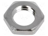 Nut; M8; brass; 13mm; Thread: metric; Pitch: 1; Plating: nickel LAPP