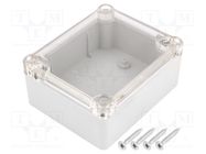 Enclosure: multipurpose; X: 74mm; Y: 89mm; Z: 41mm; ABS; grey; gasket KRADEX