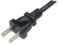 POWER CORD, NEMA 1-15P/IEC C7, 1.8M, 7A, BLACK