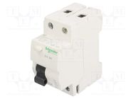 RCD breaker; Inom: 25A; Ires: 30mA; Poles: 2; 400VAC; IP20; 1÷25mm2 SCHNEIDER ELECTRIC