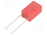 Capacitor: polyester; 3.3uF; 30VAC; 50VDC; 5mm; ±5%; 5.5x11.5x7.2mm WIMA