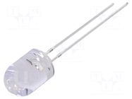 CRLED; blue; 8mm; 5800mcd; 30°; Front: convex; 5.5÷20VDC OPTOSUPPLY