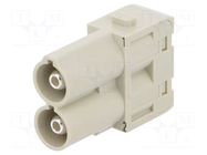 Connector: HDC; module; male; 70A; 1000V; Han-Modular®; PIN: 2 HARTING