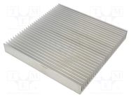 Heatsink: moulded; grilled; natural; L: 200mm; W: 200mm; H: 25mm; raw 