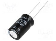 Capacitor: electrolytic; THT; 3300uF; 6.3VDC; Ø12.5x20mm; ±20% Elite