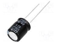 Capacitor: electrolytic; THT; 100uF; 63VDC; Ø10x12.5mm; Pitch: 5mm Elite