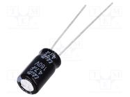 Capacitor: electrolytic; THT; 4.7uF; 160VDC; Ø6.3x11mm; ±20%; 2000h Elite