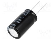 Capacitor: electrolytic; THT; 330uF; 200VDC; Ø18x35.5mm; ±20% Elite