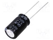 Capacitor: electrolytic; THT; 6.8uF; 400VDC; Ø10x16mm; Pitch: 5mm Elite