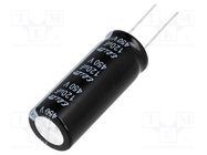 Capacitor: electrolytic; THT; 120uF; 450VDC; Ø18x45mm; Pitch: 7.5mm Elite