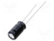 Capacitor: electrolytic; THT; 0.47uF; 450VDC; Ø6.3x11mm; ±20% Elite