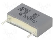 Capacitor: polyester; 220nF; 160VAC; 250VDC; 15mm; ±10%; 18x5x11mm KEMET