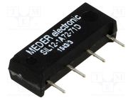 Relay: reed switch; SPST-NO; Ucoil: 12VDC; 1.25A; max.200VDC; 145mW MEDER