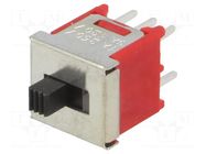 Switch: slide; Pos: 2; DPDT; 3A/120VAC; 3A/28VDC; ON-ON; THT; 1000MΩ LIGHT COUNTRY CO., LTD.