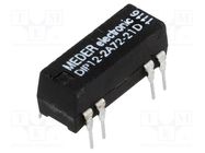 Relay: reed switch; DPST-NO; Ucoil: 12VDC; 1A; max.200VDC; 290mW MEDER