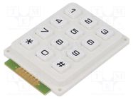 Keypad: plastic; No.of butt: 12; none; plastic; 200mΩ; 1N; 20mA ACCORD