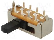 Switch: slide; Pos: 3; DP3T; 1A/125VDC; ON-ON-ON; THT; -20÷60°C; 50mΩ CANAL ELECTRONIC