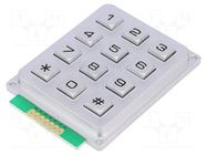 Keypad: metal; No.of butt: 12; none; metal; 200mΩ; 1.2N; 20mA; W: 51mm ACCORD