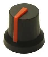 KNOB, D SHAFT, 16.2MM, ORANGE