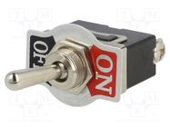 Switch: toggle; Pos: 2; SPST; ON-OFF; 10A/250VAC; Leads: M3 screws 