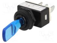 Switch: toggle; Pos: 2; SPST; ON-OFF; 6A/12VDC; -25÷70°C; 12V 