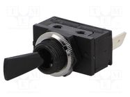 Switch: toggle; Pos: 2; SPST; ON-OFF; 16A/250VAC; 28A/28VDC; 1700 BULGIN