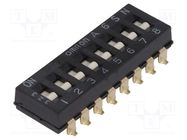 Switch: DIP-SWITCH; Poles number: 8; ON-OFF; 0.025A/24VDC; Pos: 2 OMRON Electronic Components