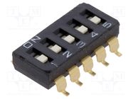 Switch: DIP-SWITCH; Poles number: 5; ON-OFF; 0.025A/24VDC; Pos: 2 OMRON Electronic Components