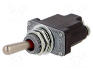 Switch: toggle; Pos: 2; SPST; ON-OFF; 6A/230VAC; 20A/28VDC; NT; IP67 HONEYWELL