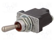 Switch: toggle; Pos: 3; SP3T; ON-OFF-ON; 6A/230VAC; 20A/28VDC; NT HONEYWELL