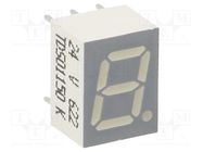 Display: LED; 7-segment; 7mm; 0.28"; No.char: 1; orange-red; anode VISHAY