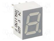 Display: LED; 7-segment; 7mm; 0.28"; No.char: 1; orange-red; anode VISHAY