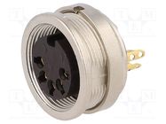 Connector: M16; socket; female; soldering; PIN: 5; 5A; 60V; IP40 LUMBERG