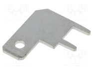 Terminal: flat; 5.2mm; 0.8mm; male; THT; brass; tinned; angled 90° KEYSTONE