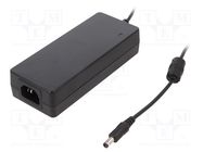 Power supply: switching; 48VDC; 1.87A; Out: 5,5/2,5; 90W; 80÷264VAC MEAN WELL