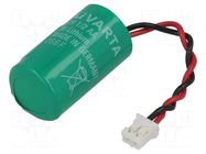 Battery: lithium; 1/2AA,1/2R6; 3V; 950mAh; non-rechargeable VARTA MICROBATTERY