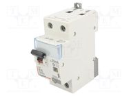 RCBO breaker; Inom: 16A; Ires: 30mA; Max surge current: 250A; IP20 LEGRAND