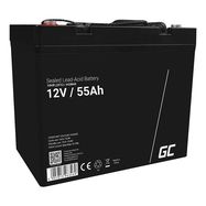 Maintenance-free AGM VRLA Green Cell AGM49 12V 55Ah Battery (for lawnmower, scooter, boat, wheelchair), Green Cell