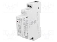 Relay: installation; monostable; SPDT; Ucoil: 230VAC; 90x17.5x66mm ZAMEL