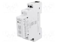 Relay: installation; monostable; SPDT; Ucoil: 230VAC; 90x17.5x66mm ZAMEL