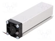 Heatsink: extruded; L: 100mm; W: 30mm; H: 30mm; aluminium; raw; 12VDC FISCHER ELEKTRONIK