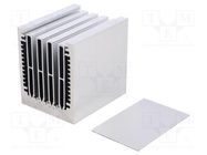 Heatsink: extruded; L: 75mm; W: 62mm; H: 74mm; aluminium; raw; screw FISCHER ELEKTRONIK